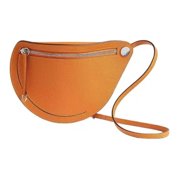 HERMES Petite Course Epsom Leather Crossbody Bag, Shoulder Bag Women's I9 Abricot Apricot
