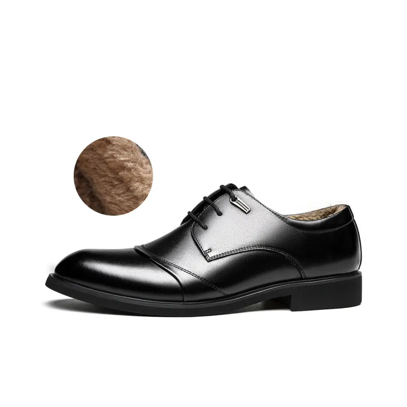 CHINT Dress Shoes Men Low Top Black/Brown-13