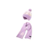 Hats & Caps Scarf Clothing Sets-Aster Purple