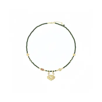 AIDO STUDIO Agate Necklace Holiday Birthday Box Sweater Chain Women's
