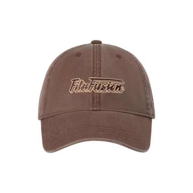 FILA FUSION Cotton Baseball Caps Unisex Cocoa Brown-1