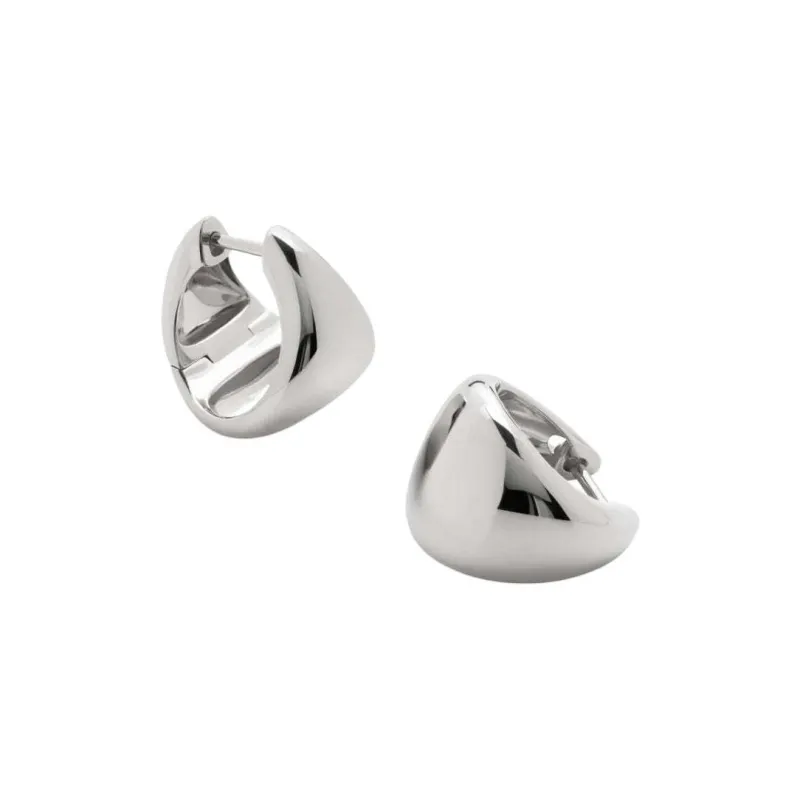 Monica Vinader Small Tapered Hoop Earrings-1