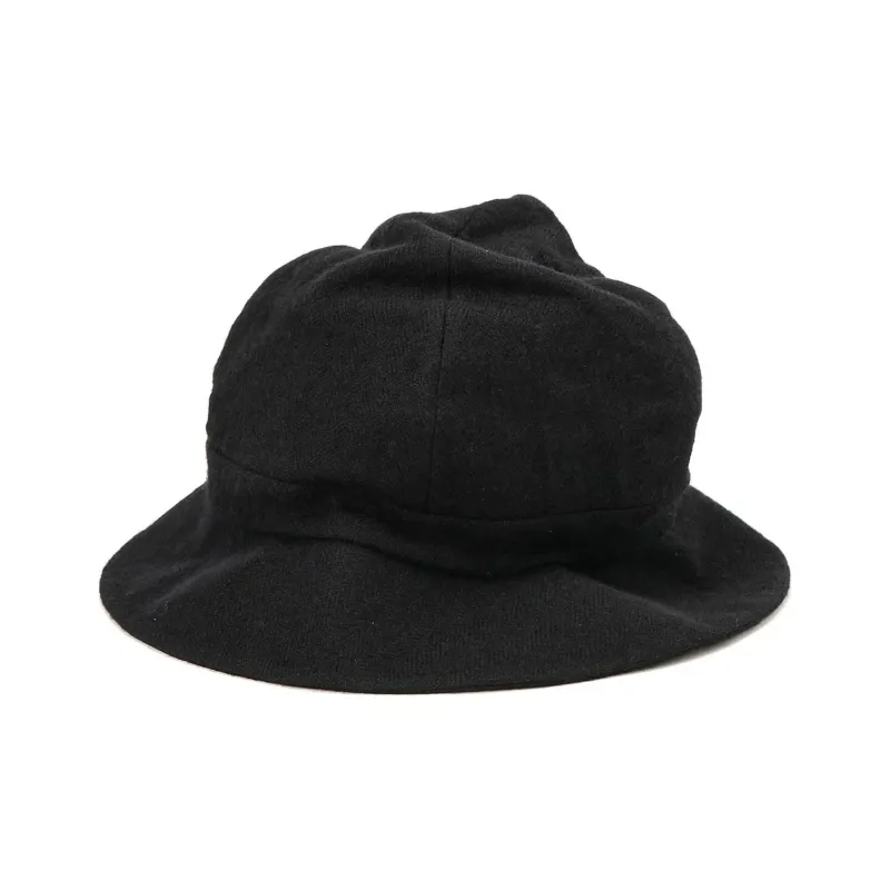 Yohji Yamamoto Wool Bucket Hats Unisex Black-0