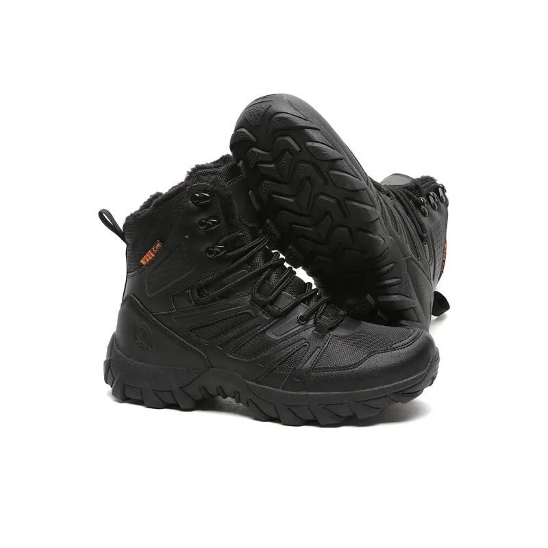 Wooden Rabbit Thermal Abrasion Resistant Cushioning Height Increasing Slip Resistant Short Outdoor Boots Men's-7