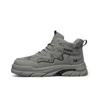 Binary Work Boots Men Low Top Black