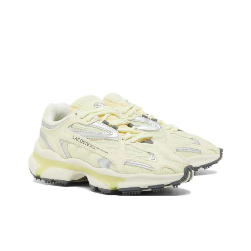 LACOSTE L003 2k24 Anti Slip Wear Resistant Low Top Casual Shoes Women's Beige-2