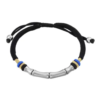 LAOYINJIANG 999 Fine Silver Woven Rope Bracelets Men's