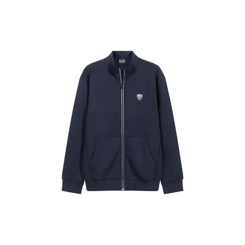 EMPORIO ARMANI EA7 FW24 Casual Sportswear Men's Navy Blue-1