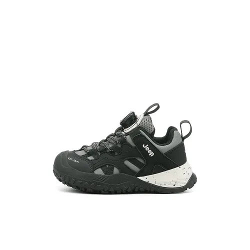Jeep Anti Slip Wear Resistant Waterproof Breathable Anti Kick Low Top Kids Lifestyle Shoes Starburst Black Kids'