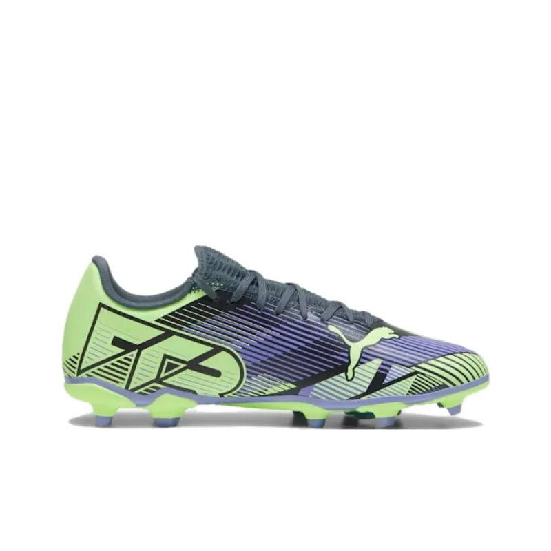PUMA FUTURE 7 PLAY Artificial Ground Anti Slip Wear Resistant Soccer Shoes Men's Gray Purple Green-1