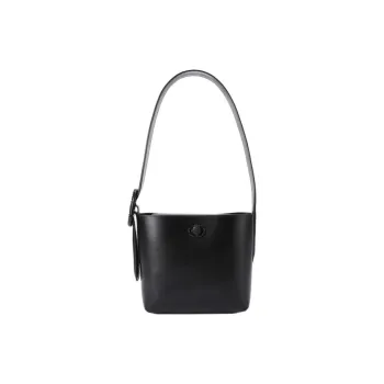 Kurt Geiger London Leather Bucket Bag Handbag Shoulder Bag Small Size Women's Black