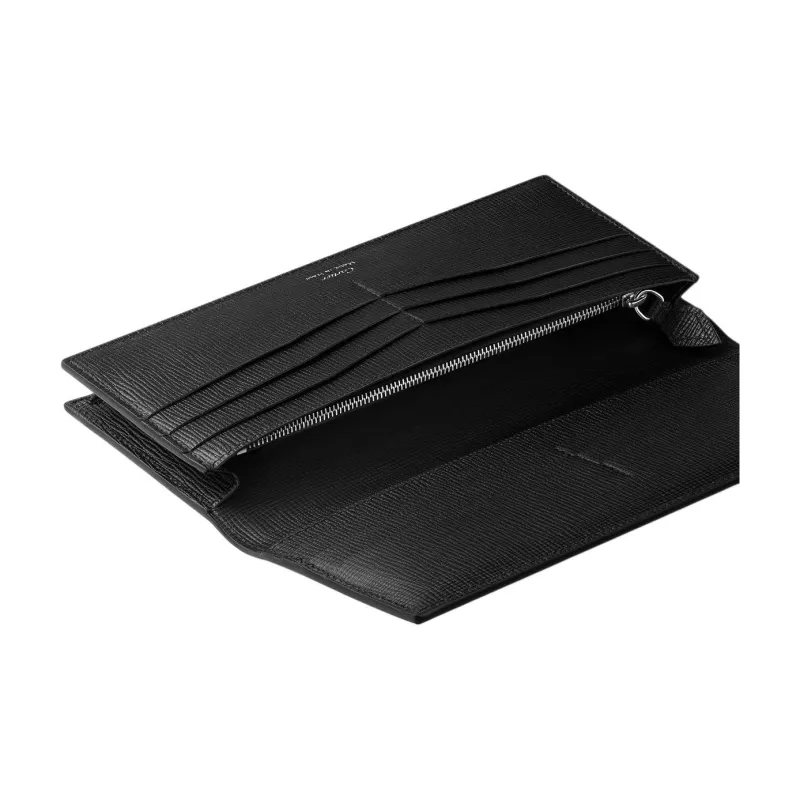 CARTIER Grained Calfskin Wallet Unisex Black-2