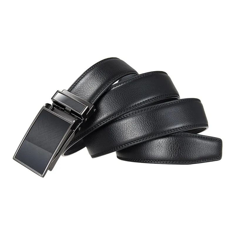 YUZHAOLIN Cow Split Leather Leather Belts Unisex 3.5cm-1
