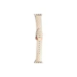 Apple Diamond Pattern Genuine Leather Folding Clasp ~ Apricot