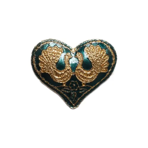 SAINT LAURENT Heart Brooch