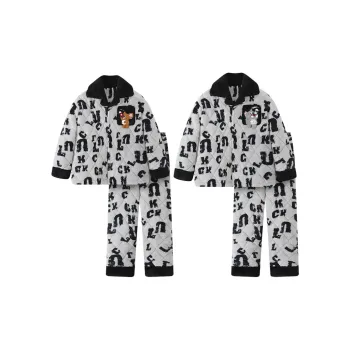 Maultiay Pajama Set Unisex Gray