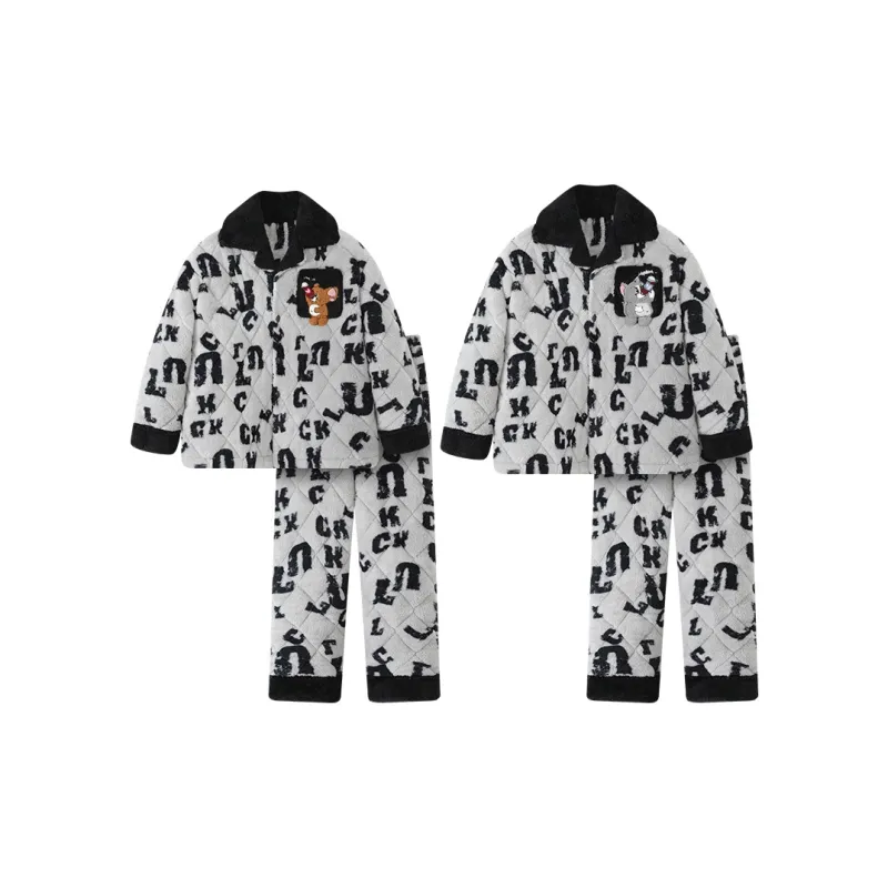 Maultiay Pajama Set Unisex Gray-0