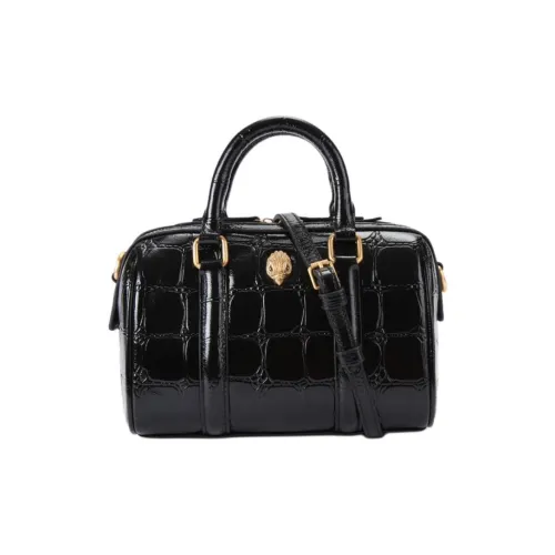 Kurt Geiger London Crocodile Embossed Leather Shoulder Bag Crossbody Bag Handbag Small Size Women's Black