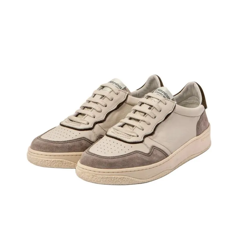 El Naturalista Tierra Low-Top Skateboard Shoes Unisex White Gray-1