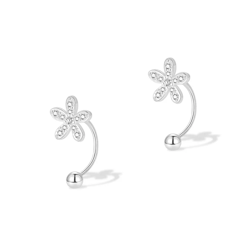 KUMET Sterling Silver Earrings Women's Couple Birthday Anniversary Gift-3