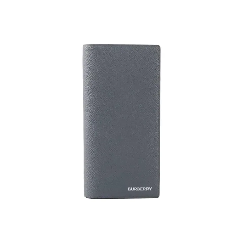 Burberry Calfskin Wallet Unisex Gray-0