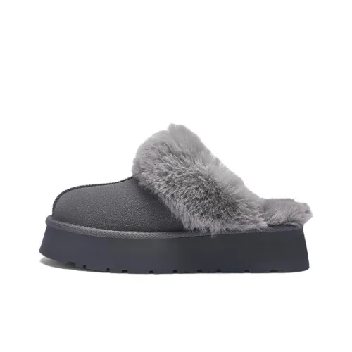 Warrior Odor-Resistant Abrasion-Resistant Wrap-toe Slippers Women's Gray