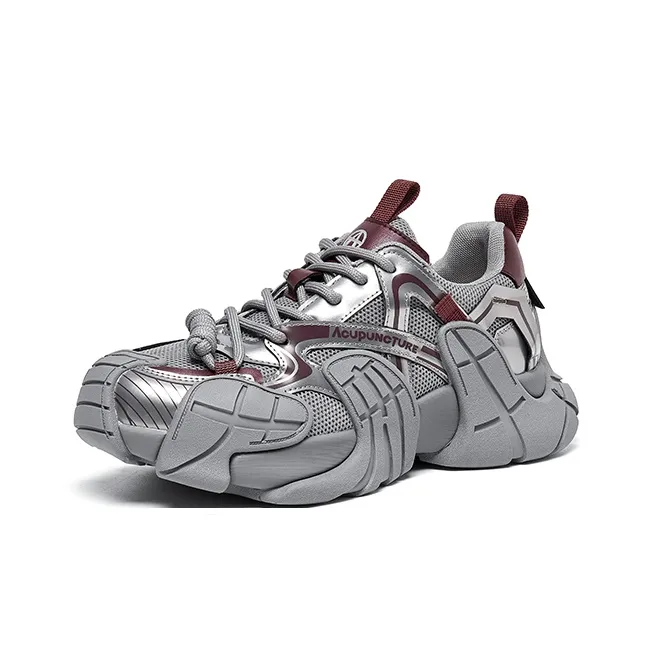 Acupuncture A Collection Cushioned Wear-Resistant Height Increasing Low-Top Chunky Sneakers Women's-1