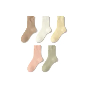 JIAZINI Mid Calf Socks Women's 5 Pack