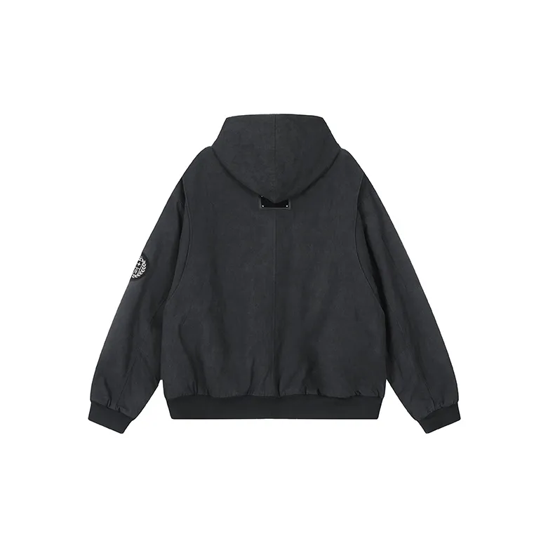 A Chock Jackets Coats Unisex Black-1