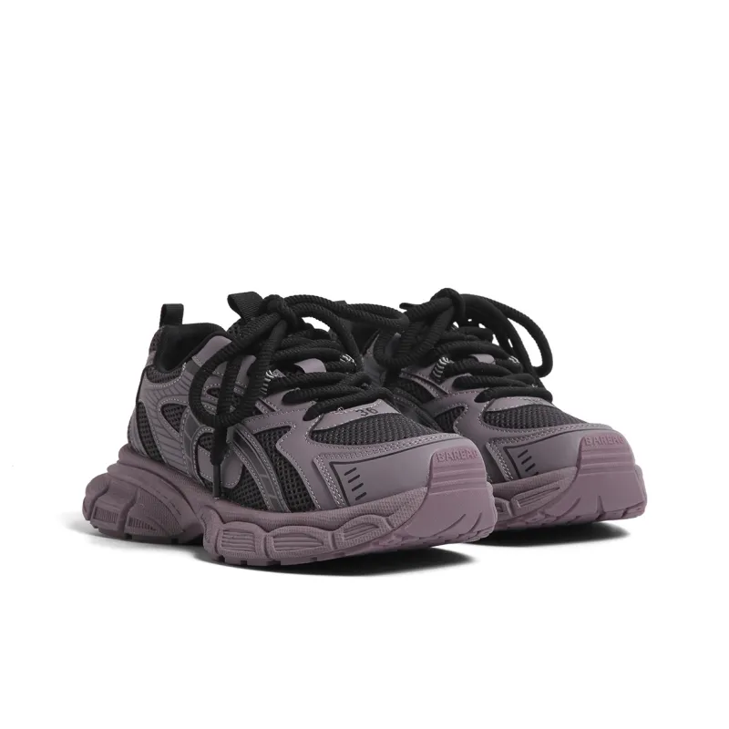 HUANQIU Anti-Slip And Wear-Resistant Breathable Low-Top Chunky Sneakers Women's-3