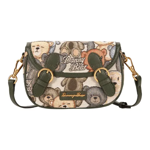 DANNYBEARJEANS Fabric Crossbody Bag, Shoulder Bag Women's Turquoise/Pine Cone Brown
