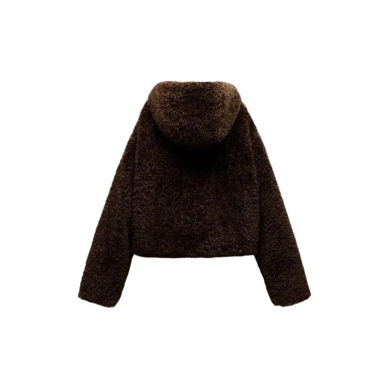 ZARA Trf Coats Women's Dark Brown-1