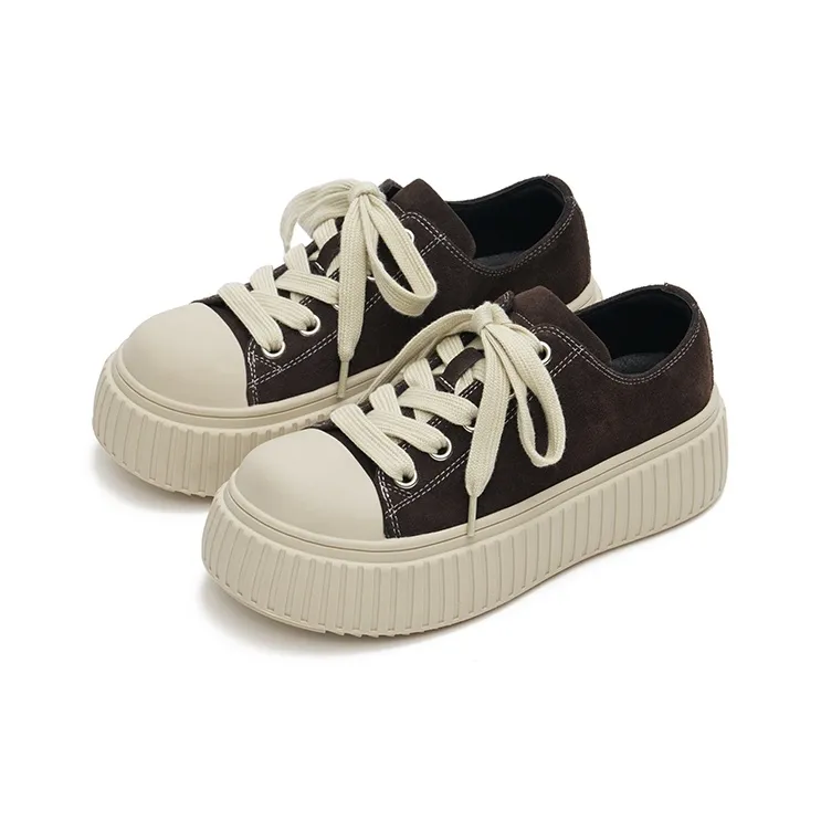 MASOOMAKE Height Increasing Low Top Skateboard Shoes Women's-1