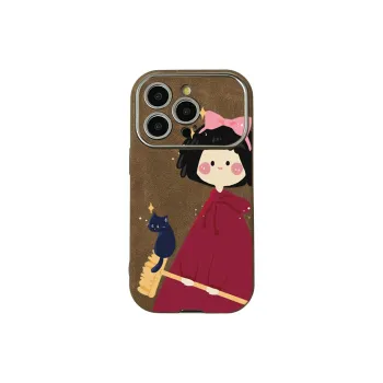 KESHIXIONG TPU Material Red Witch Phone Case Compatible With IPhone 15/14 Plus/13/12/11/15 Pro Max/XS/XR/XS Max/8 Plus