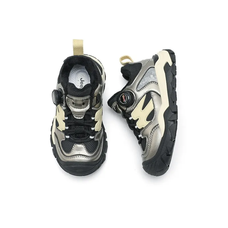 Jeep Slip Resistant Anti Kick Wear Resistant Warm Low Top Kids Lifestyle Shoes Star Diamond Silver/Phantom Black Kids'-2