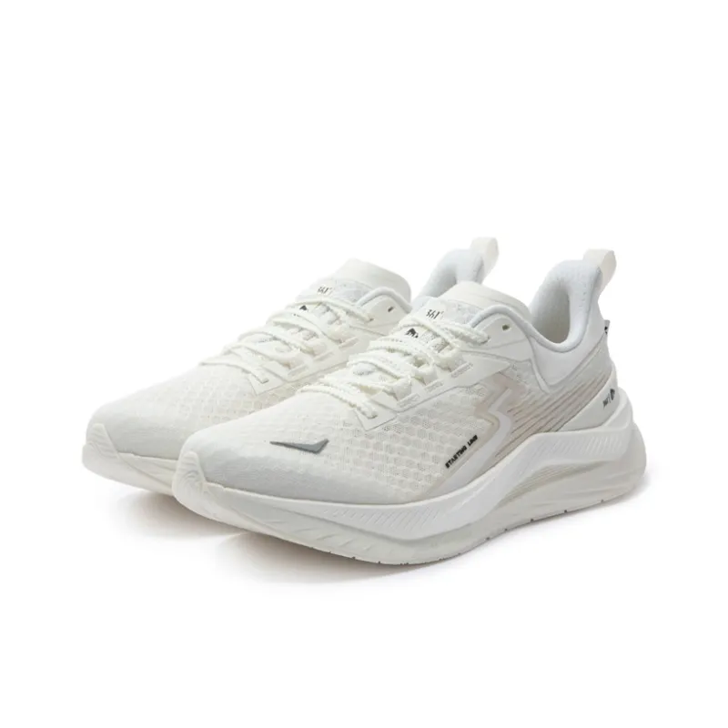 361° Cushioning Anti Slip And Wear Resistant Low Top Casual Running Shoes Unisex Feather White-2