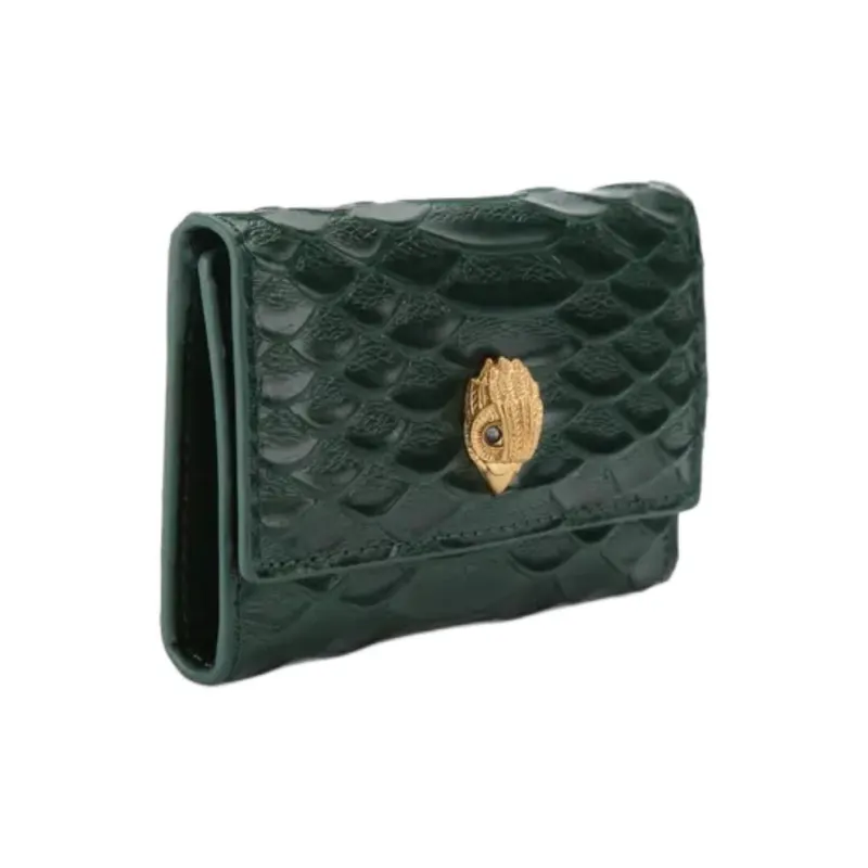 Kurt Geiger London Leather Wallet Women's Dark Green-1