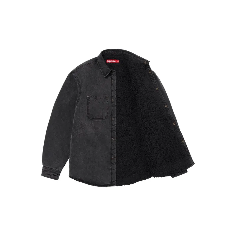 Supreme Faux Shearling Lined Work Shirt - Cheap Rcj Jordan Outlet 