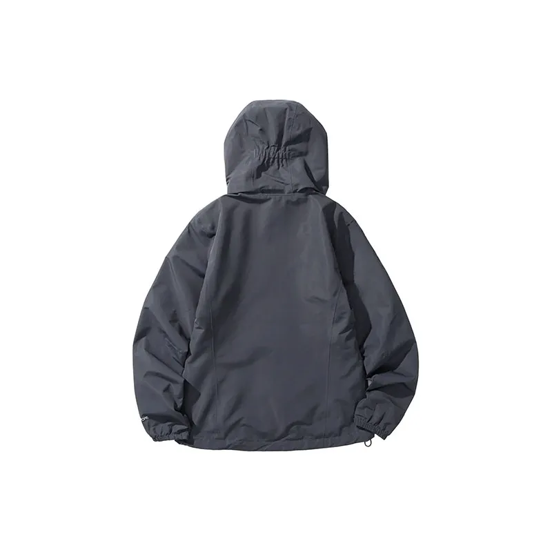 Jack Wolfskin Windbreaker Jacket Unisex Graphite Blue With Free Accessory-2