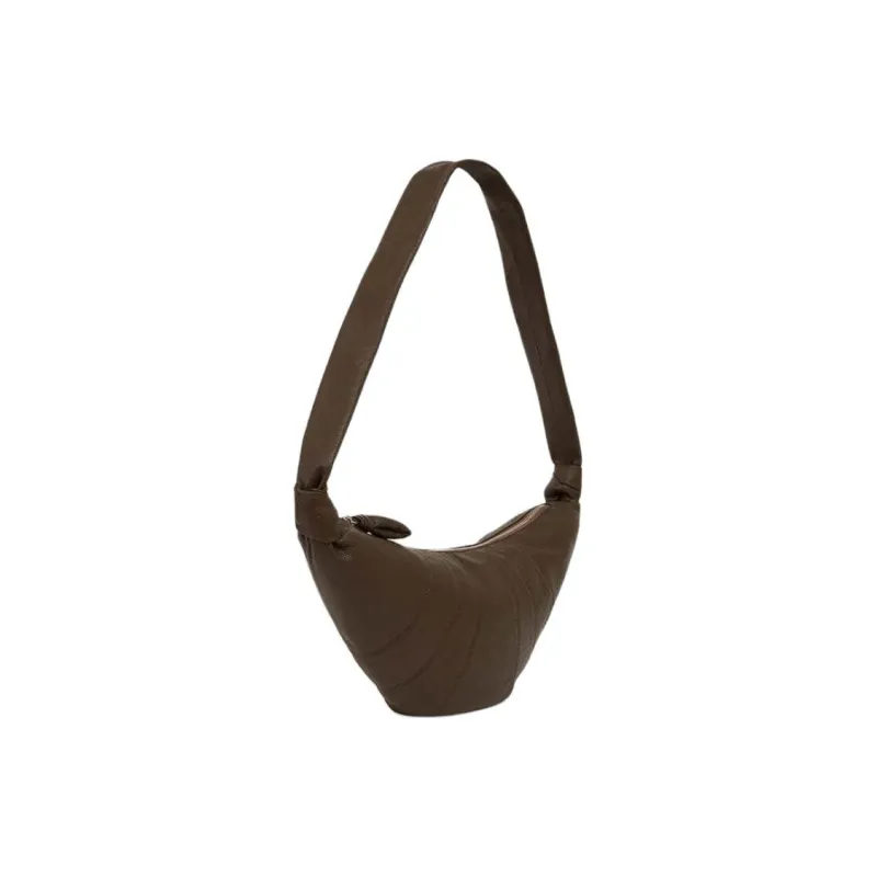 Lemarie Nappa Leather Mediun Croissant Bag Women's Dark Chocolate-1