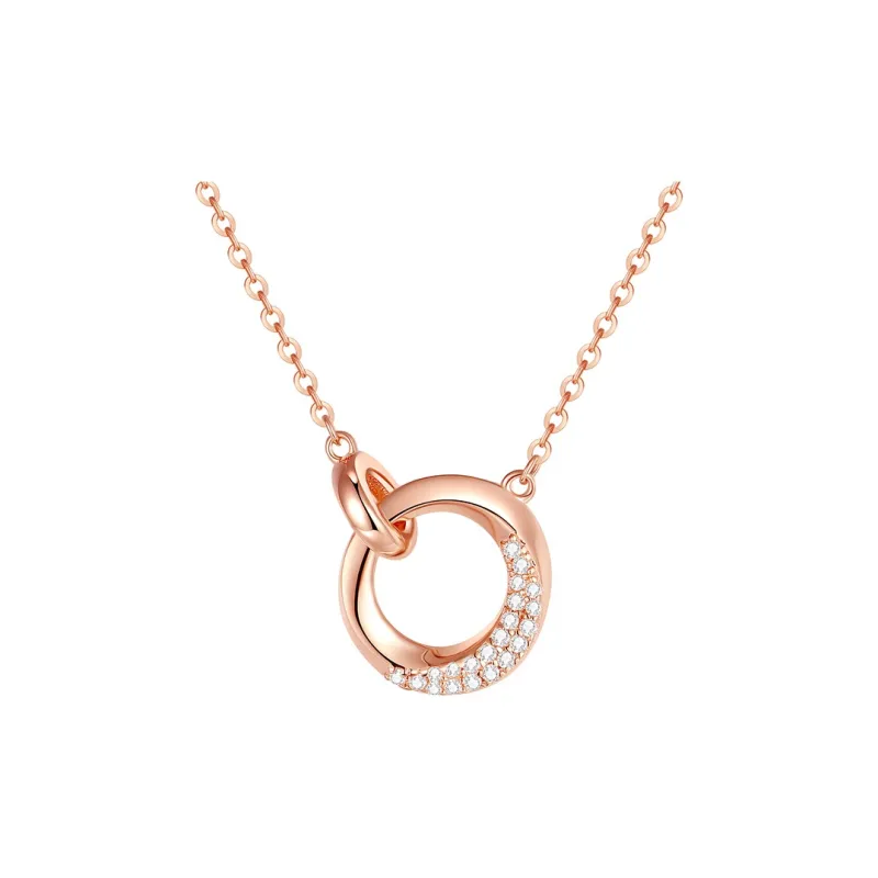 Ascending S925 Silver Synthetic Cubic Zirconia Necklaces Women's-0