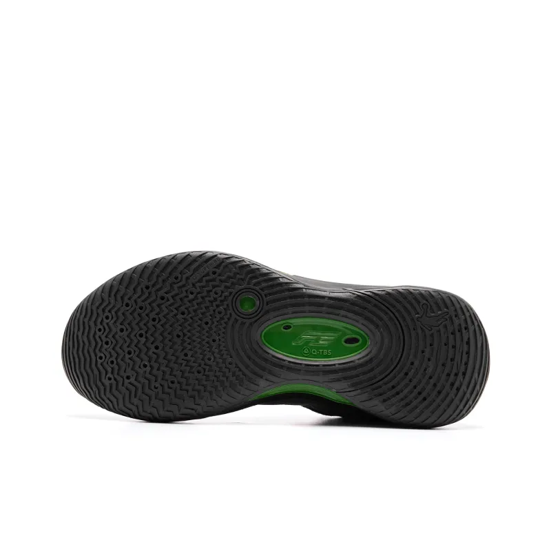 QIAODAN FE2.0 Basketball Shoes Men Low Top Lightning Gray Lotus Leaf Green-4