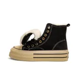 Black with White Stitching