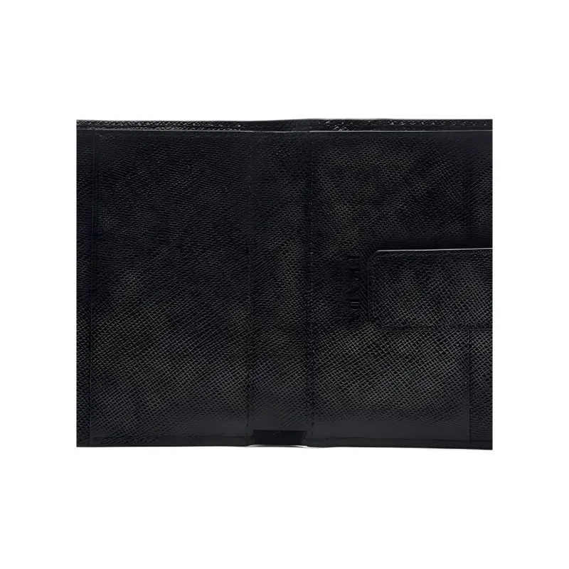 PRADA Saffiano Leather Card Holder Men's Black-3