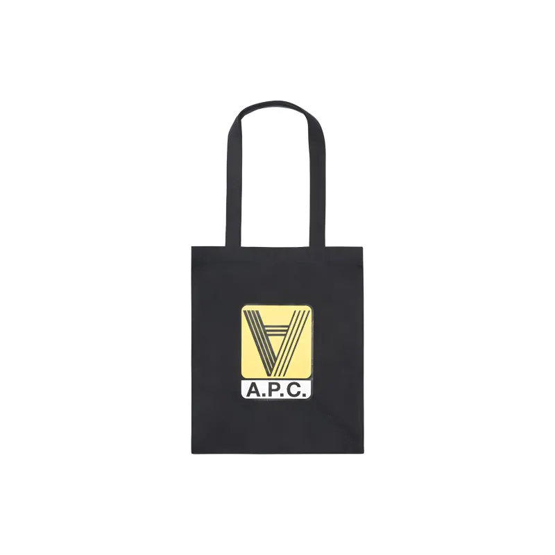 A.P.C Lou Logo Printed Tote Bag-0