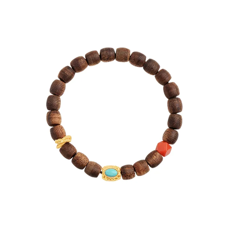 Moon Seal Hundred Rivers Fragrance Agarwood Bracelets Unisex-0