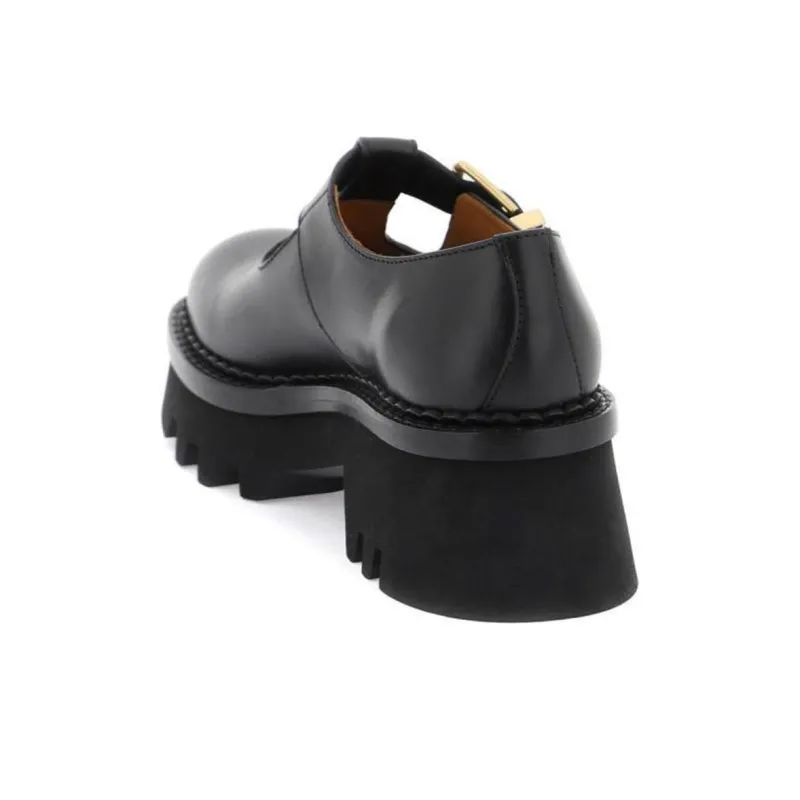 Chloé Owena Leather Loafers-4