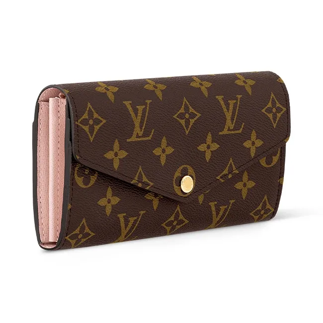 LOUIS VUITTON Sarah Wallet Monogram Rose Ballerine-1