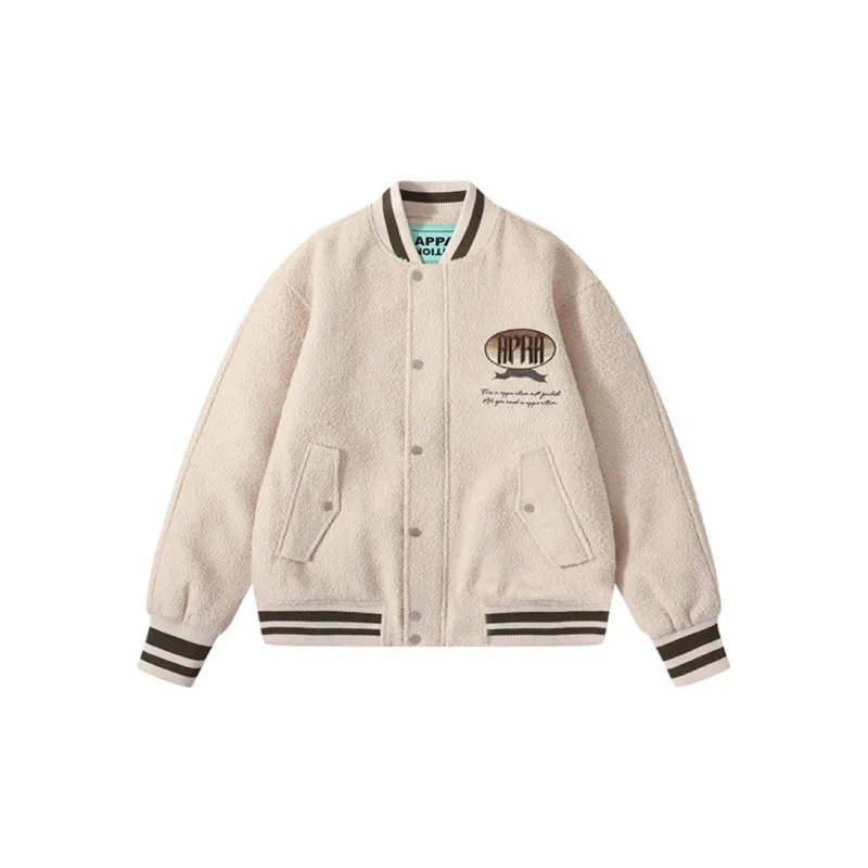 Apparition Baseball Jacket Unisex Antique White-1