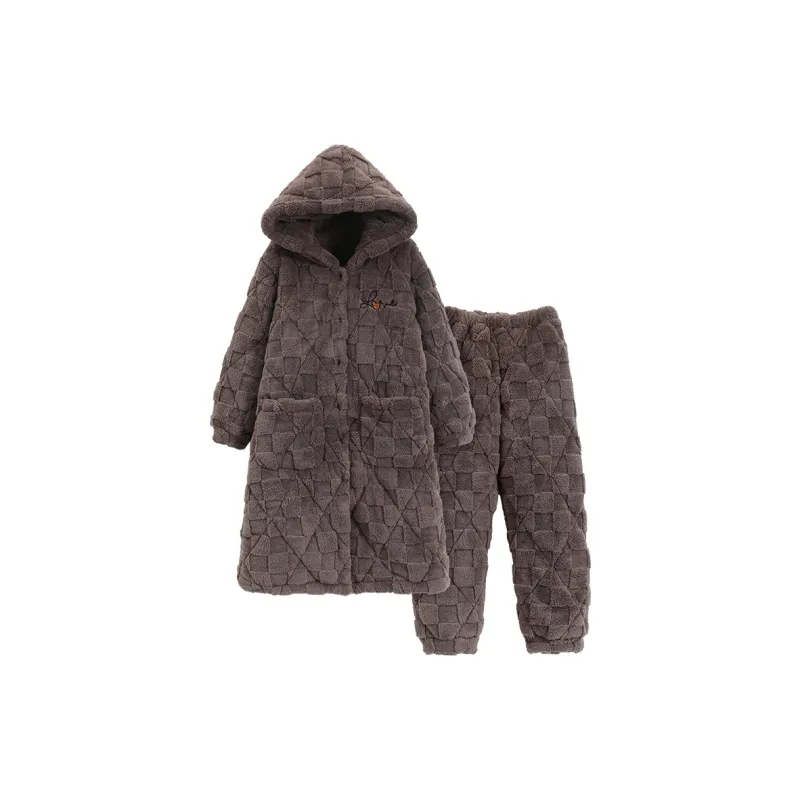 MADALLO Pajama Set Unisex Brown-1